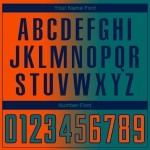 Custom Teal Orange-Navy Sublimation Gradient Fashion Soccer Uniform Jersey