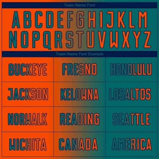 Custom Teal Orange-Navy Sublimation Gradient Fashion Soccer Uniform Jersey