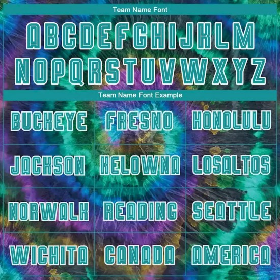 Custom Tie Dye Teal-White Sublimation Soccer Uniform Jersey Custom Tie Dye Teal-White Sublimation Soccer Uniform Jersey