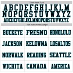 Custom White Black-Teal Mesh Authentic Football Jersey