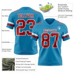 Custom Panther Blue Red-White Mesh Authentic Football Jersey Custom Panther Blue Red-White Mesh Authentic Football Jersey
