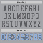 Custom Gray Light Blue-Steel Gray Mesh Authentic Football Jersey Custom Gray Light Blue-Steel Gray Mesh Authentic Football Jersey