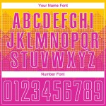 Custom Gold Deep Pink-White Sublimation Soccer Uniform Jersey