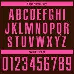 Custom Brown Pink Sublimation Soccer Uniform Jersey