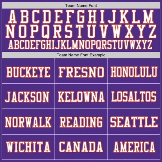 Custom Purple Orange-White Mesh Authentic Throwback Football Jersey