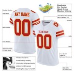 Custom White Scarlet-Gold Mesh Authentic Football Jersey Custom White Scarlet-Gold Mesh Authentic Football Jersey