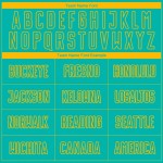 Custom Aqua Gold Sublimation Soccer Uniform Jersey