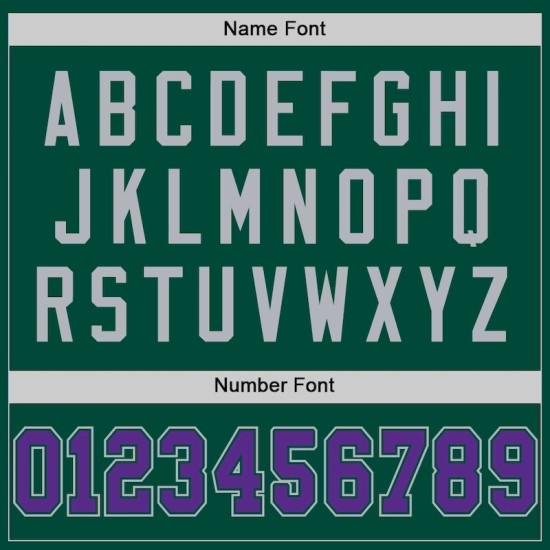 Custom Green Purple-Gray Mesh Authentic Throwback Football Jersey Custom Green Purple-Gray Mesh Authentic Throwback Football Jersey