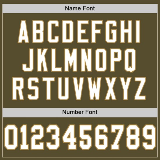 Custom Olive White-Old Gold Mesh Authentic Salute To Service Football Jersey