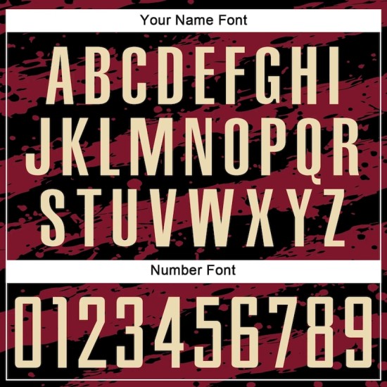 Custom Black Cream-Crimson Splash Sublimation Soccer Uniform Jersey Custom Black Cream-Crimson Splash Sublimation Soccer Uniform Jersey