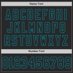 Custom Black Teal Mesh Authentic Throwback Football Jersey Custom Black Teal Mesh Authentic Throwback Football Jersey