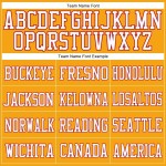 Custom Gold Red-White Mesh Authentic Football Jersey Custom Gold Red-White Mesh Authentic Football Jersey