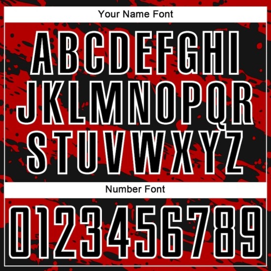 Custom Black Red-White Splash Sublimation Soccer Uniform Jersey Custom Black Red-White Splash Sublimation Soccer Uniform Jersey