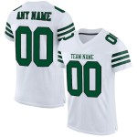 Custom White Grass Green-Black Mesh Authentic Football Jersey Custom White Grass Green-Black Mesh Authentic Football Jersey