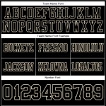 Custom Black Thunder Blue Sublimation Soccer Uniform Jersey