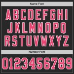 Custom Black Neon Pink-White Mesh Authentic Football Jersey Custom Black Neon Pink-White Mesh Authentic Football Jersey