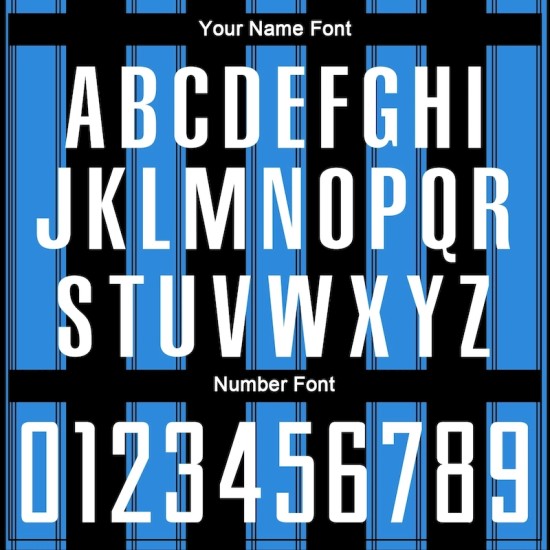 Custom Black White-Powder Blue Line Sublimation Soccer Uniform Jersey