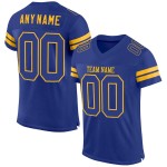 Custom Royal Royal-Gold Mesh Authentic Football Jersey Custom Royal Royal-Gold Mesh Authentic Football Jersey