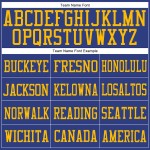 Custom Royal Royal-Gold Mesh Authentic Football Jersey Custom Royal Royal-Gold Mesh Authentic Football Jersey