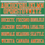 Custom Grass Green Orange-White Mesh Authentic Football Jersey Custom Grass Green Orange-White Mesh Authentic Football Jersey