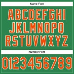 Custom Grass Green Orange-White Mesh Authentic Football Jersey Custom Grass Green Orange-White Mesh Authentic Football Jersey